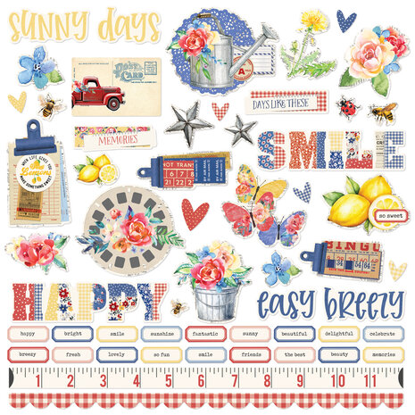 Simple Stories - Simple Vintage Linen Market Cardstock Stickers Simple Stories - Simple Vintage Linen Market Cardstock Stickers
