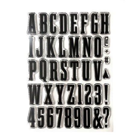 Elizabeth Craft Designs  -Once in a Lifetime Stamps Bold Alphabet