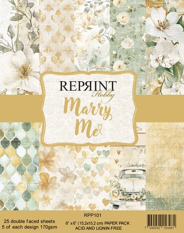 Reprint - Marry Me 6x6 Inch Paper Pack