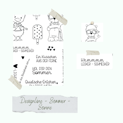 Creative Depot -   Stempelset - Designline - Sommer - Sonne 