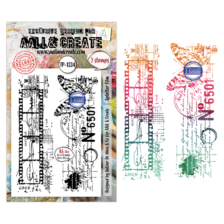 AALL & Create - Through the Lens A6 Stamp Sets Splatter Film by Autour de Mwa & Co
