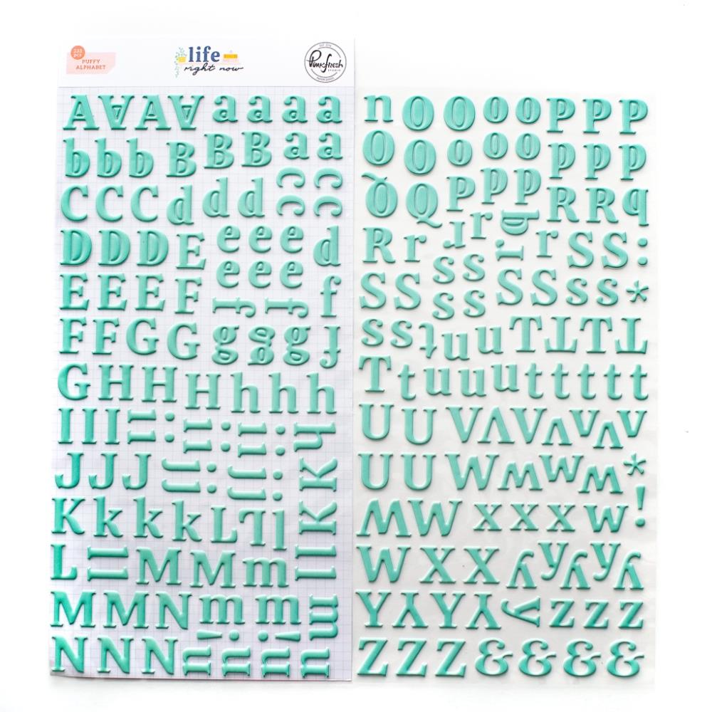 Outline Puffy Alphabet Stickers from Tinsel Time Collection