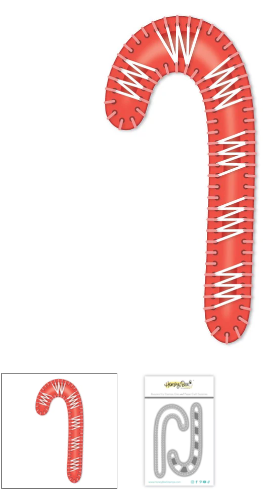 Honey Bee - In Stitches: Candy Cane - Honey Cuts - Stand-Alone Dies