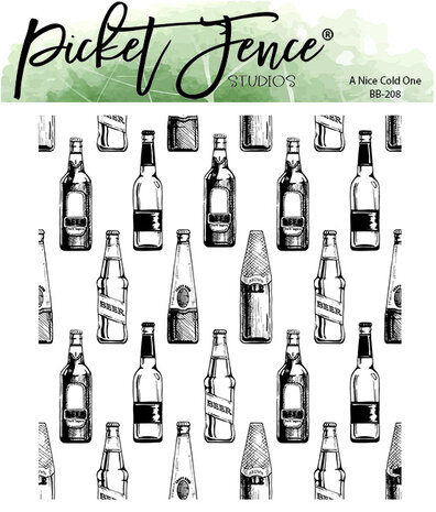 Picket Fence Studios - A Nice Cold One 4x4 Inch Clear Stamp