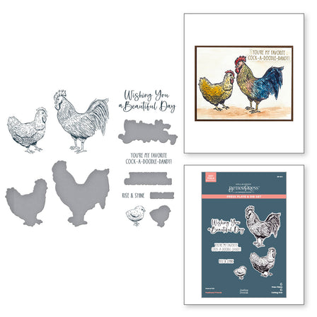 Spellbinders - Feathered Friends BetterPress Plate & Die Set from the Justine's Farm Collection by Justine Dvorak  Spellbinders - Feathered Friends BetterPress Plate & Die Set from the Justine's Farm Collection by Justine Dvorak