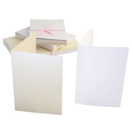 A6 Cards & Envelopes Timeless Pearlescent (50pk)