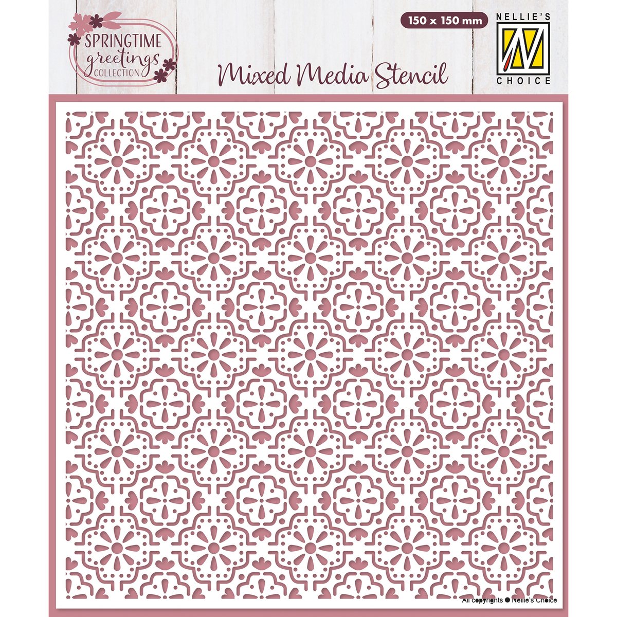 Nellie's Choice • Schablone Ostern Kacheln 15x15cm Nellie's Choice • Schablone Ostern Kacheln 15x15cm