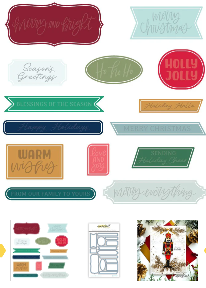 Honey Bee - Simply Stated - Honey Cuts - Coordinating Dies