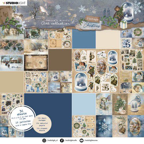 Studio Light Paper Pad Vintage Christmas nr.115