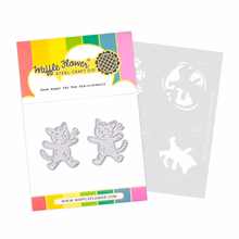 Waffle Flower - Snow Angel Cat Duo Die-n-stencil