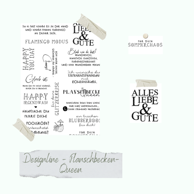 Creative Depot -  Stempelset - Designline - Planschbecken-Queen 