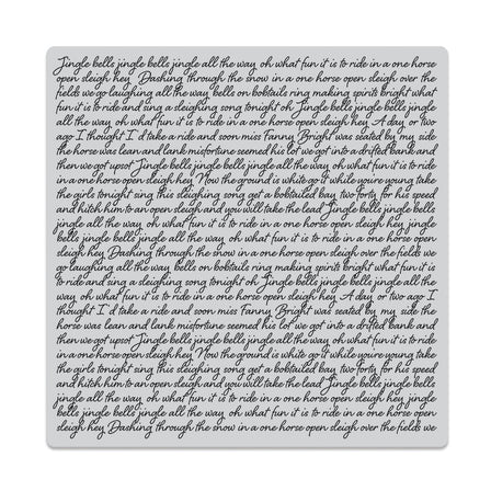 Hero Arts Jingle Bells Script Bold Prints Cling Rubber Stamp 