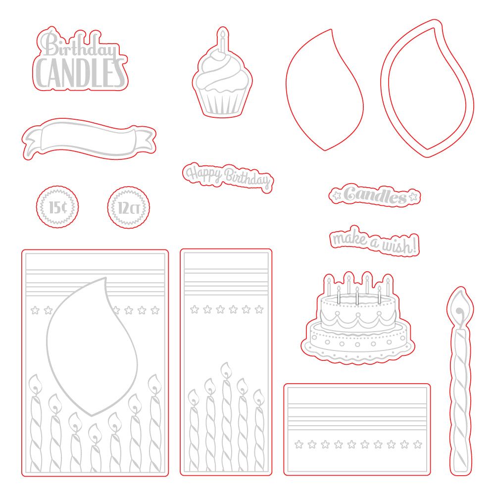 Honey Bee - Birthday Candle VGCB Add-On - Honey Cuts 