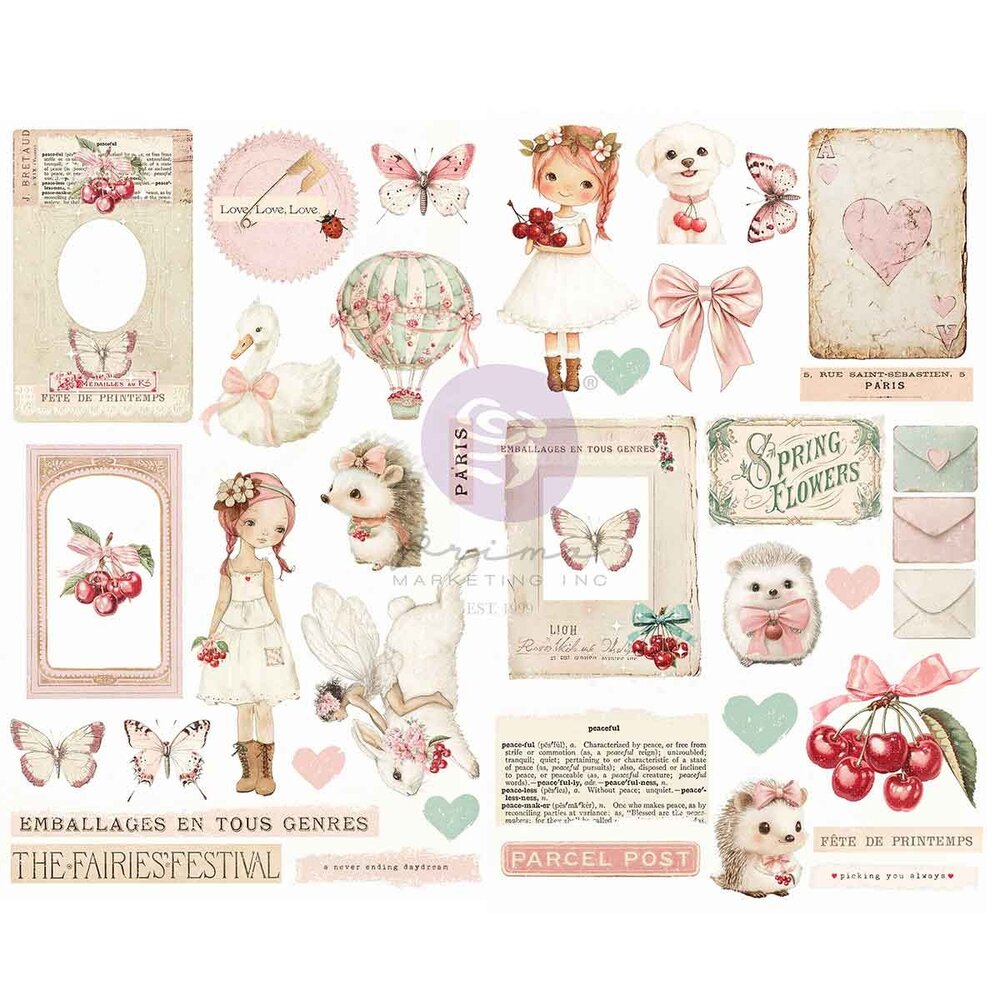 Prima Marketing - Cherry Sweet Chipboard Stickers (41pcs)