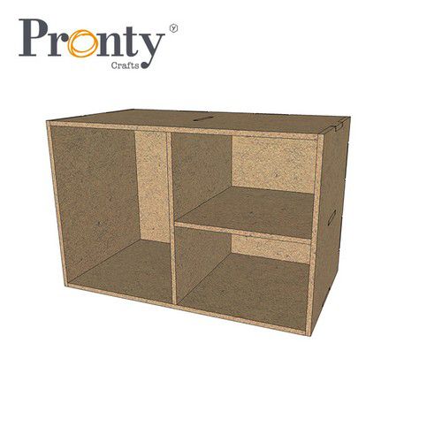 Pronty MDF Aufbewahrsystem Half Box Three boxes Pronty MDF Aufbewahrsystem Half Box Three boxes