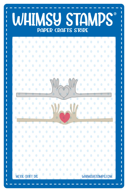 Whimsy Stamps - Heart Hands Die
