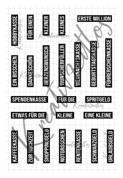 Kreativzeitlos - Geldgeschenk Im Block A6