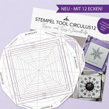Karten-Kunst Stempel Tool Circulus12 Kranz- und Kreisstempelhilfe mit 12 Ecken Karten-Kunst Stempel Tool Circulus12 Kranz- und Kreisstempelhilfe mit 12 Ecken