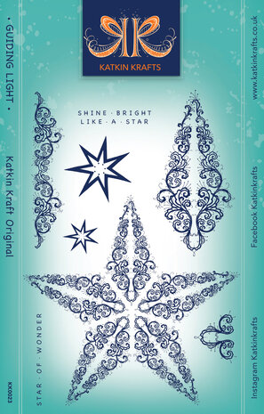 Katkin Krafts Guiding Light A5 Clear Stamp Set