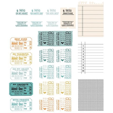 Sizzix • Framelits Die w/Stamps by 49 and Market A5 Forever Journal Essentials (17+4pcs) Sizzix • Framelits Die w/Stamps by 49 and Market A5 Forever Journal Essentials (17+4pcs)