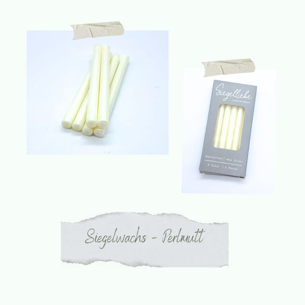 Creative Depot -  Wachssticks - Perlmutt - Siegelliebe