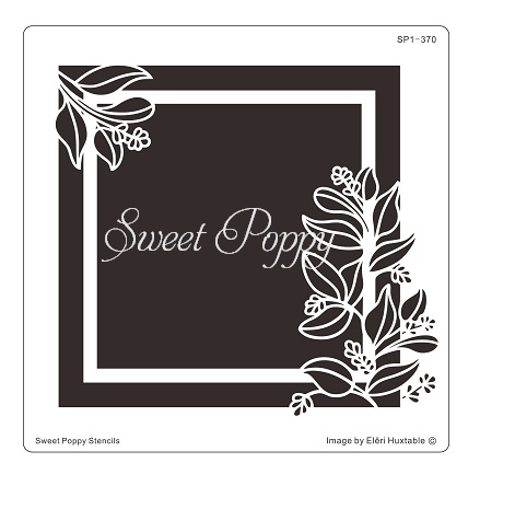 Sweet Poppy Stencil: Sprigs Square Sweet Poppy Stencil: Sprigs Square