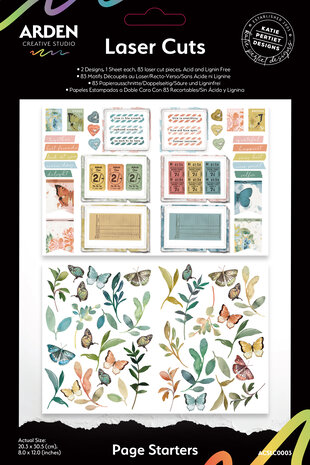 Arden Creative Studio - Page Starters Laser Cuts