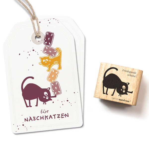 cats on appletrees - Stempel Friedegunde schubst