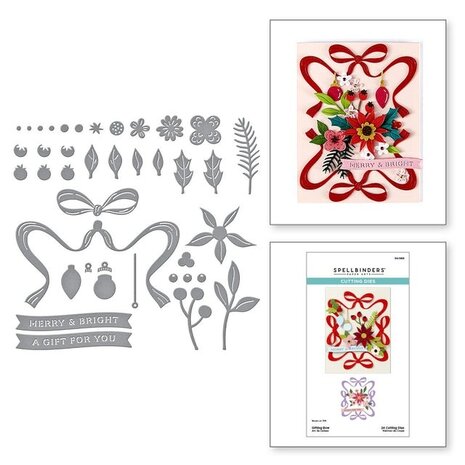 Spellbinders - Merry Moments Etched Dies Gifting Bow
