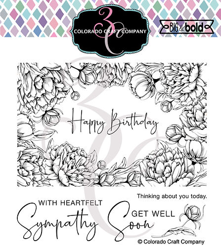 Colorado Craft Company - Big & Bold ~ Peonies Frame Colorado Craft Company - Big & Bold ~ Peonies Frame