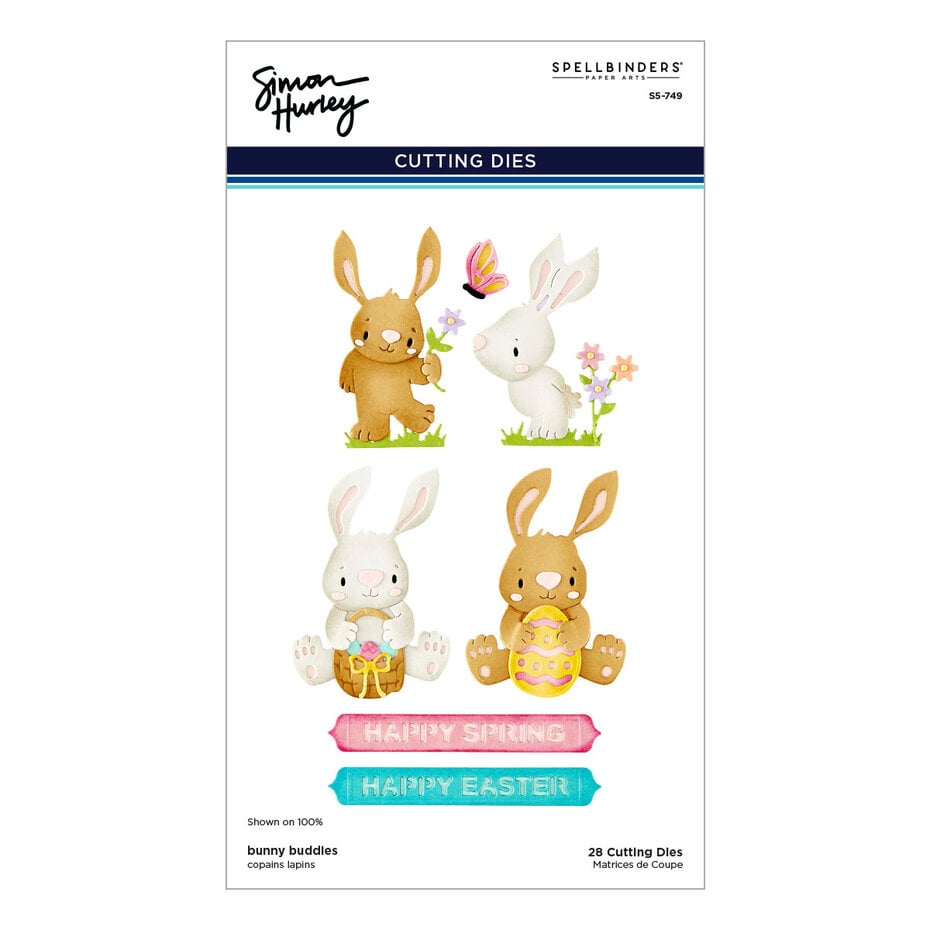 Spellbinders - Happy Spring Etched Dies Bunny Buddies