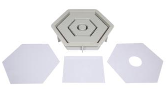 Rayher -  Silikon Gießform Kerzenständer Hexagon  Rayher -  Silikon Gießform Kerzenständer Hexagon