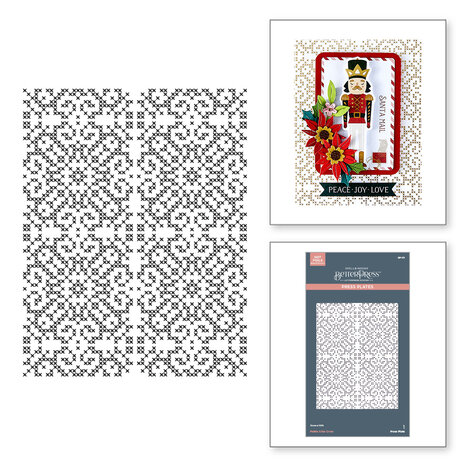 Spellbinders - Merry Moments Press Plate Petite Criss Cross