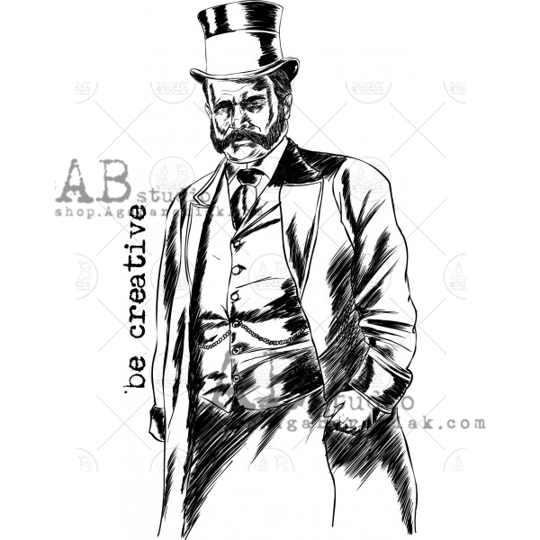rubber-stamp-id-324-old-vintage-man