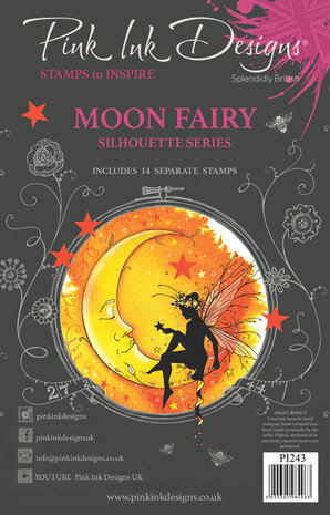 Pink Ink Designs - Moon Fairy A5 Clear Stamps  Pink Ink Designs - Moon Fairy A5 Clear Stamps