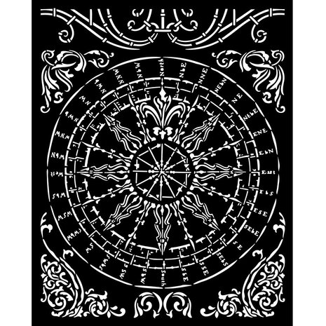 Stamperia - Sir Vagabond in Fantasy World Thick Stencil 20x25cm Round