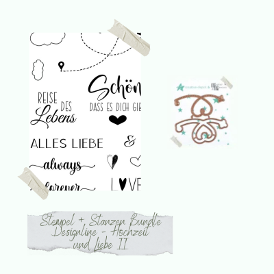 Creative Depot -  Bundle - Designline - Hochzeit und Liebe II - Stempelset & Stanzen