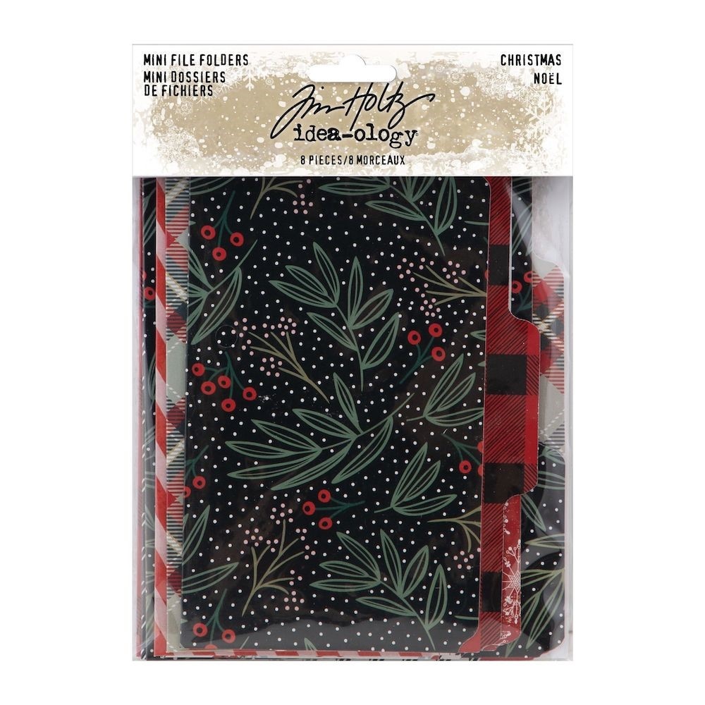 idea-ology-tim-holtz-christmas-mini-file-folders-t idea-ology-tim-holtz-christmas-mini-file-folders-t