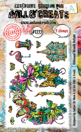 AALL & Create - Stamp Set A6 Ribboned Wreath Delight 