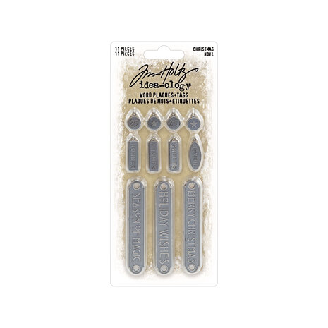 Idea-ology Tim Holtz - Tim Holtz Christmas Word Plaques + Tags