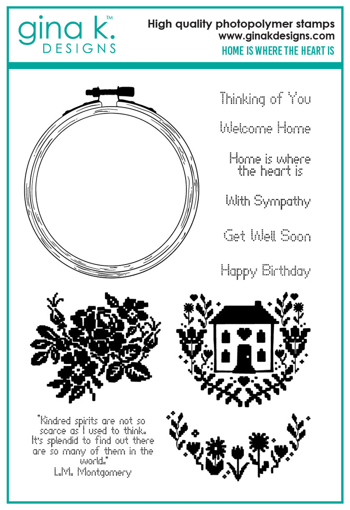 Gina K Designs - STAMPS- Home is Where the Heart Is