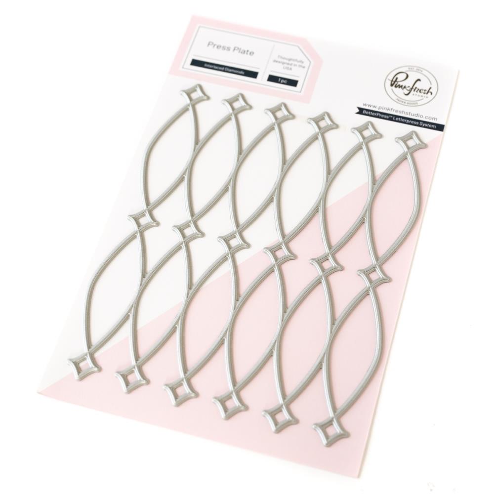 Pinkfresh Studio Press Plate -  Interlaced Diamonds  Pinkfresh Studio Press Plate -  Interlaced Diamonds