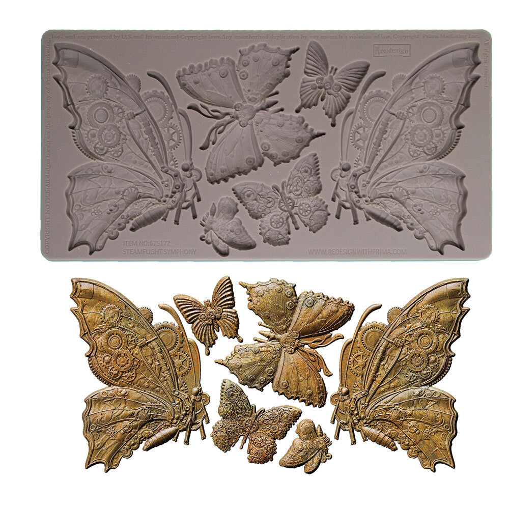 Re-Design with Prima - Steamflight Symphony 5x10 Inch Decor Moulds Re-Design with Prima - Steamflight Symphony 5x10 Inch Decor Moulds