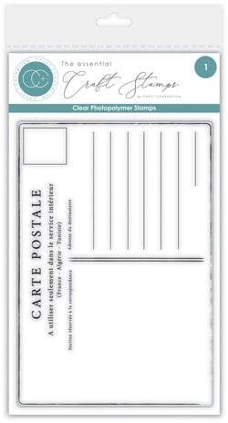 Craft Consortium - The Collector A6 Clear Photopolymer Stamp Set Postcard