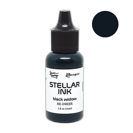 Ranger - Simon Hurley create. Stellar Black Widow Re-Inker 0.5 fl oz