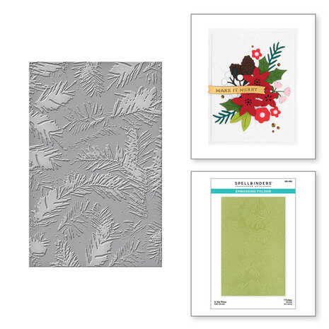 Spellbinders - Make It Merry In the Pines Embossing Folder 