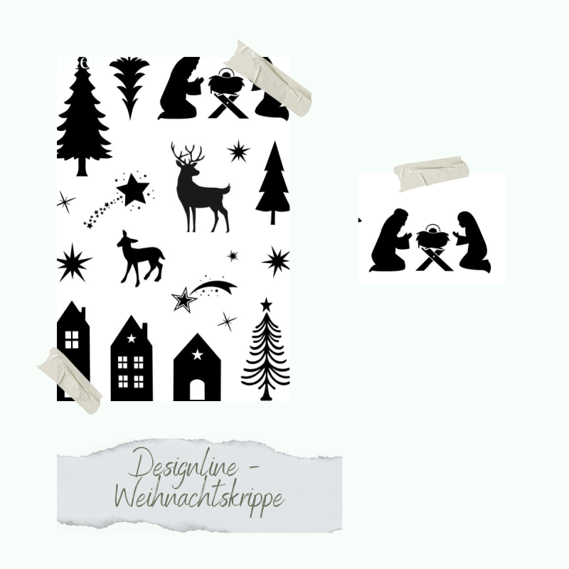 Creative Depot - Stempelset - Designline - Weihnachtskrippe Creative Depot - Stempelset - Designline - Weihnachtskrippe