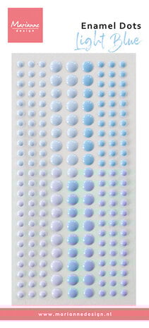 Decoration Enamel Dots Duotone Light Blue