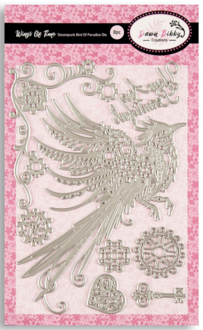 Dawn Bibby - Wings Of Time Steampunk Bird Of Paradise Die A5 Dawn Bibby - Wings Of Time Steampunk Bird Of Paradise Die A5