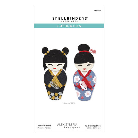 Spellbinders - Spring in Kyoto Etched Dies Kokeshi Dolls